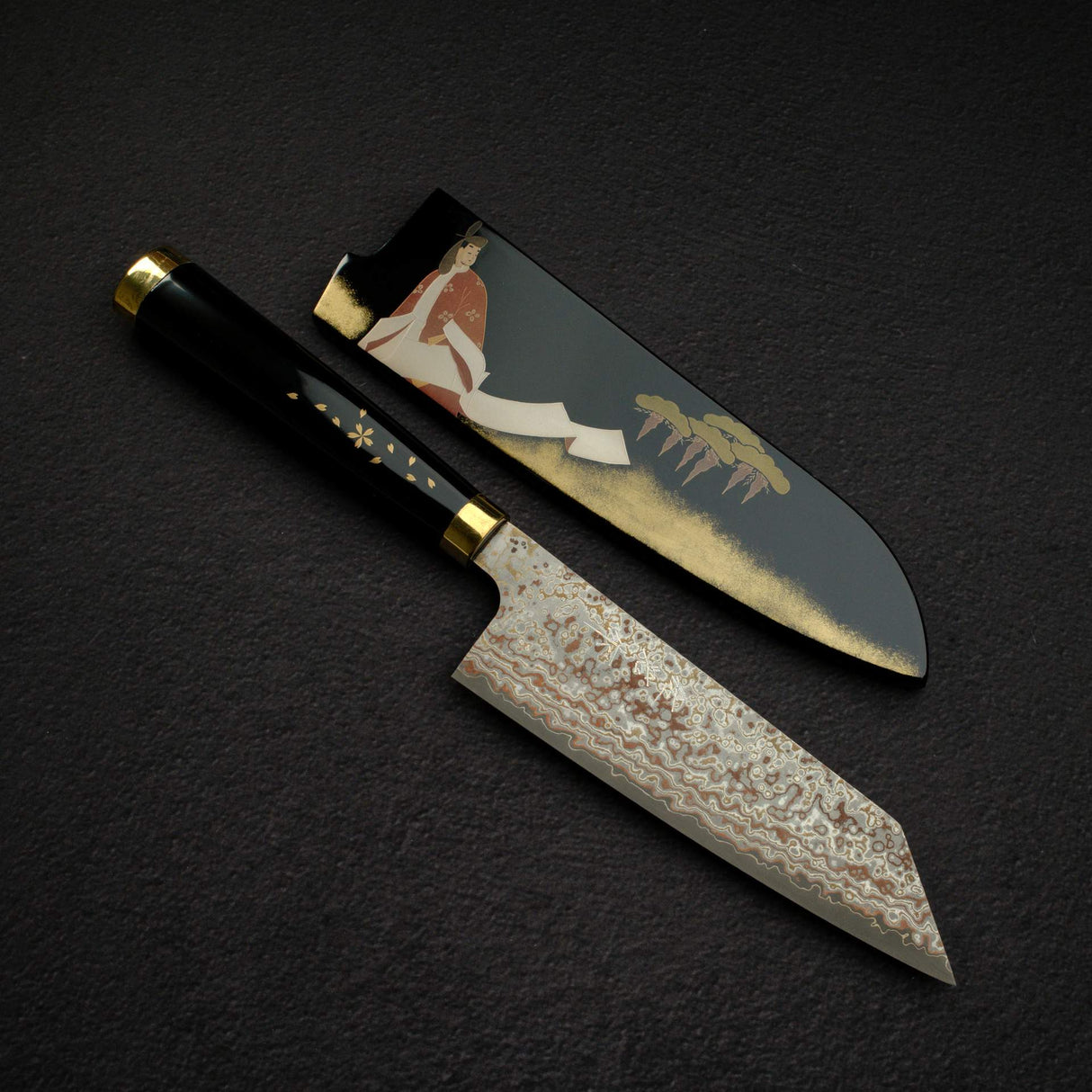 Takeshi Saji Maki-e Urushi VG10W Bunka 165mm