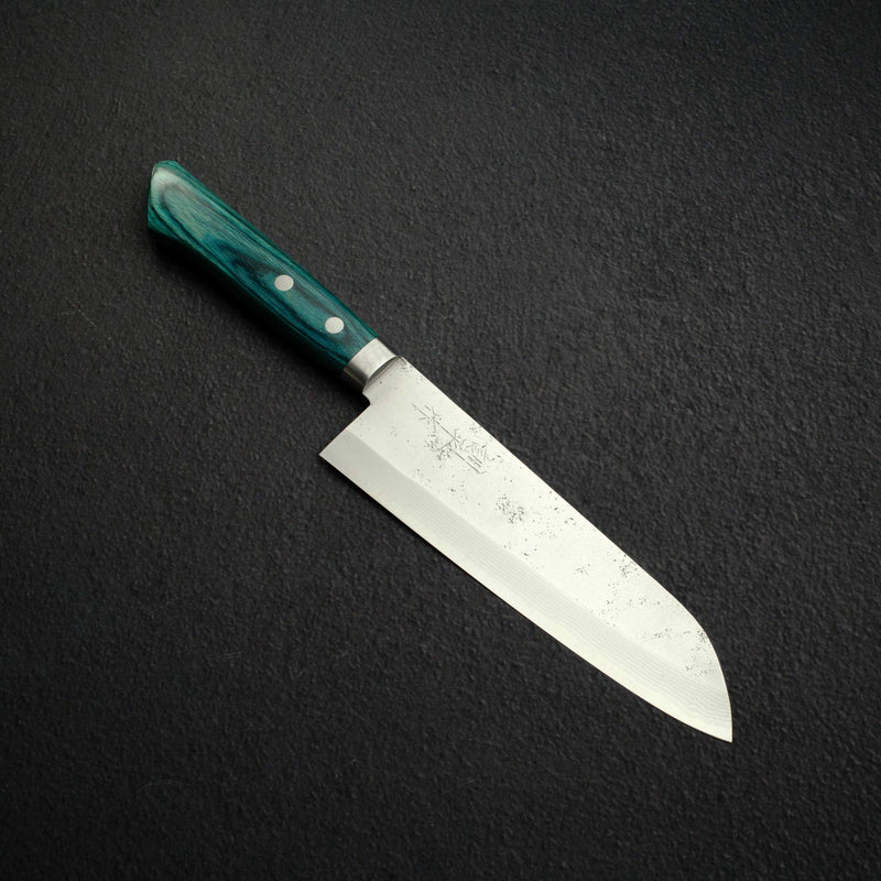 Masutani Sekka VG10 Nashiji Damascus Santoku 170mm 西式握柄（訓平製作）。