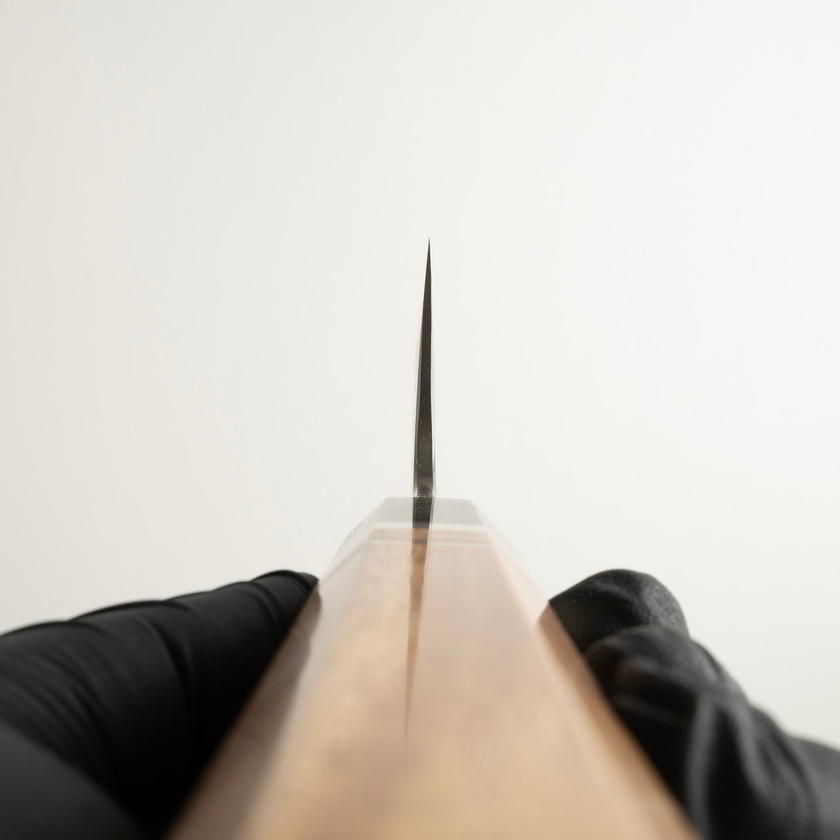 Exotic: Shoichi Hashimoto (橋本庄市) Chihaya (ちはやふる・千早)  Blue / White Coreless Gyuto 210mm