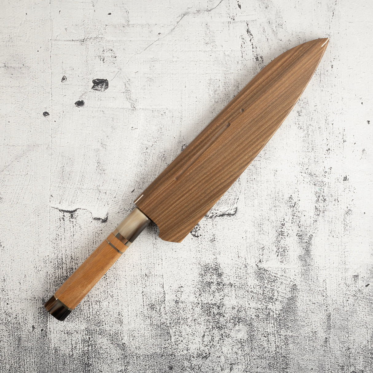 Exotic: Shoichi Hashimoto (橋本庄市) Chihaya (ちはやふる・千早)  Blue / White Coreless Gyuto 210mm