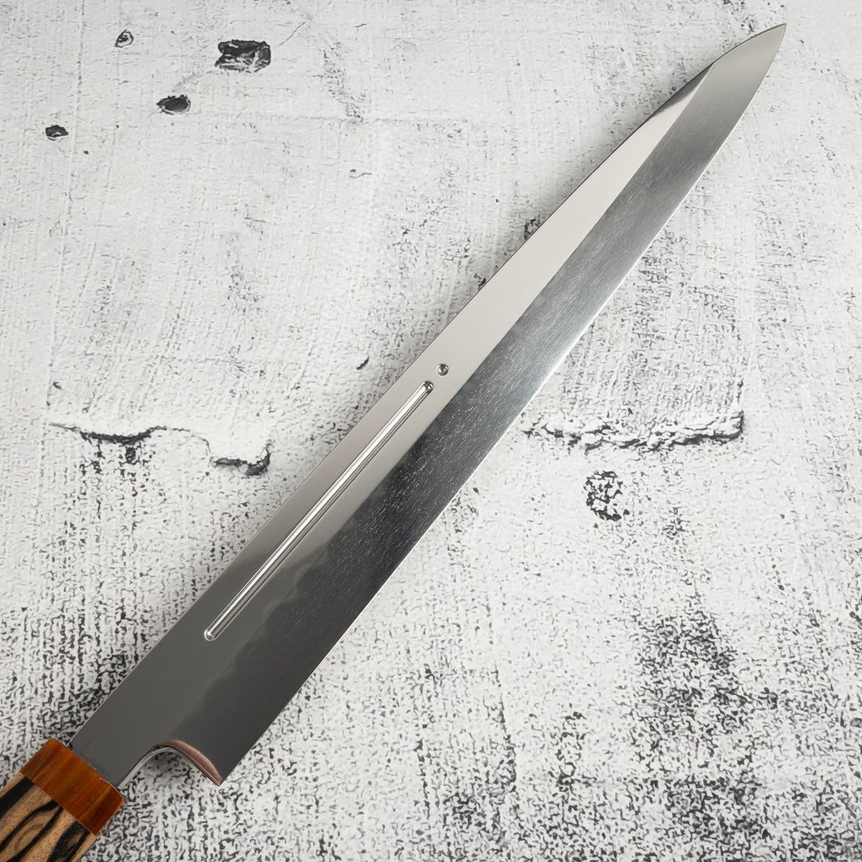 珍稀：池田義一 Blue #1 水本燒K型柳刃300mm 血槽 Pau Rosa套裝