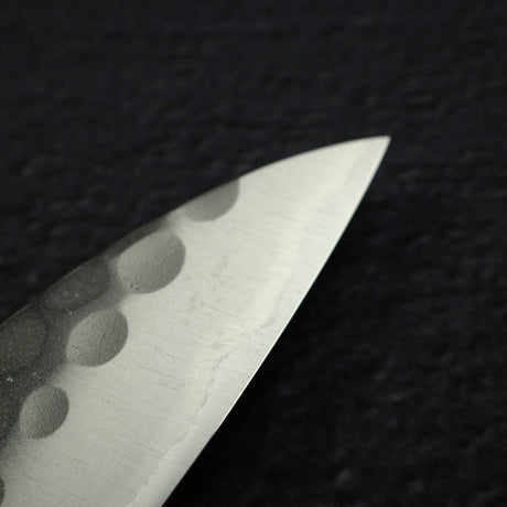 安立 青鋼二號 鎚目 小刀 120mm 黑檀木把手