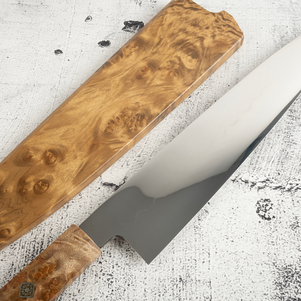 BFCM2025 Old Stock Yoshikazu Ikeda Honyaki White 3 Gyuto 240mm Camphor Set SP2