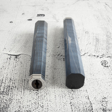 穩定處理捲紋楓木 不鏽鋼 八角和柄