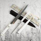 珍稀：池田義一 Blue #1 水本燒K型柳刃300mm 血槽 Pau Rosa套裝