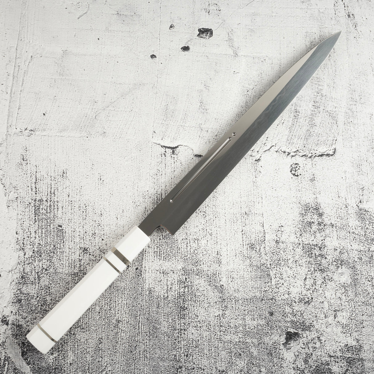 珍稀：池田義一 Blue #1 水本燒K型柳刃300mm 血槽 Pau Rosa套裝