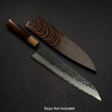 Masakage Koishi AS Gyuto 240mm, K&S Hearted-shaped Ironwood Handle