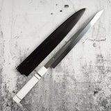 珍稀：池田義一 Blue #1 水本燒K型柳刃300mm 血槽 Pau Rosa套裝