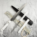 珍稀：池田義一 Blue #1 水本燒K型柳刃300mm 血槽 Pau Rosa套裝