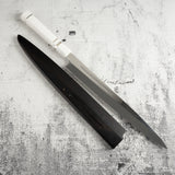 珍稀：池田義一 Blue #1 水本燒K型柳刃300mm 血槽 Pau Rosa套裝