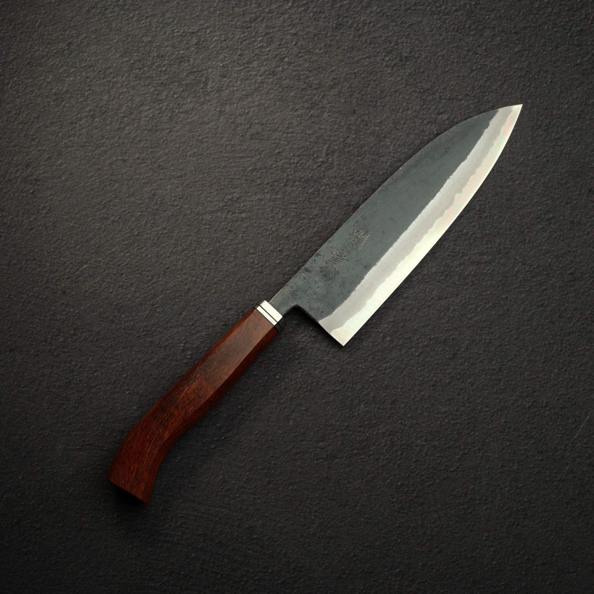 光貴 Blue2 黑打 三德刀 180mm - Pau Rosa Handle
