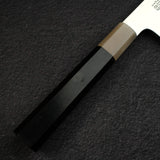 佑成 ZDP-189 Hairline 切付牛刀 210mm, 黑檀木 Handle with Blonde/Marble Ferrule