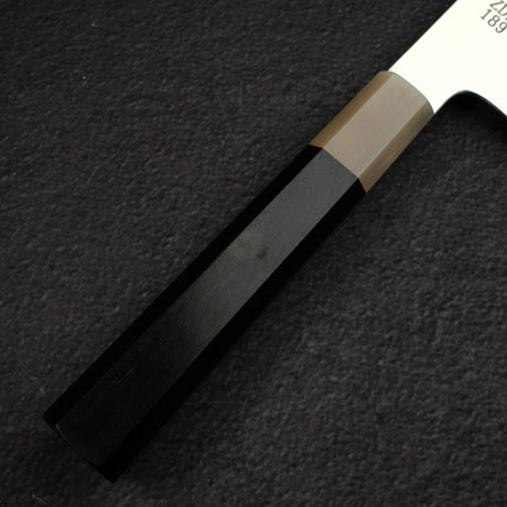 佑成 ZDP-189 Hairline 切付牛刀 210mm, 黑檀木 Handle with Blonde/Marble Ferrule