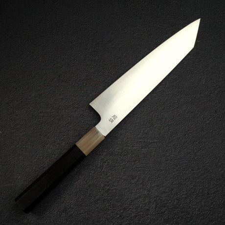 佑成 ZDP-189 Hairline 切付牛刀 210mm, 黑檀木 Handle with Blonde/Marble Ferrule