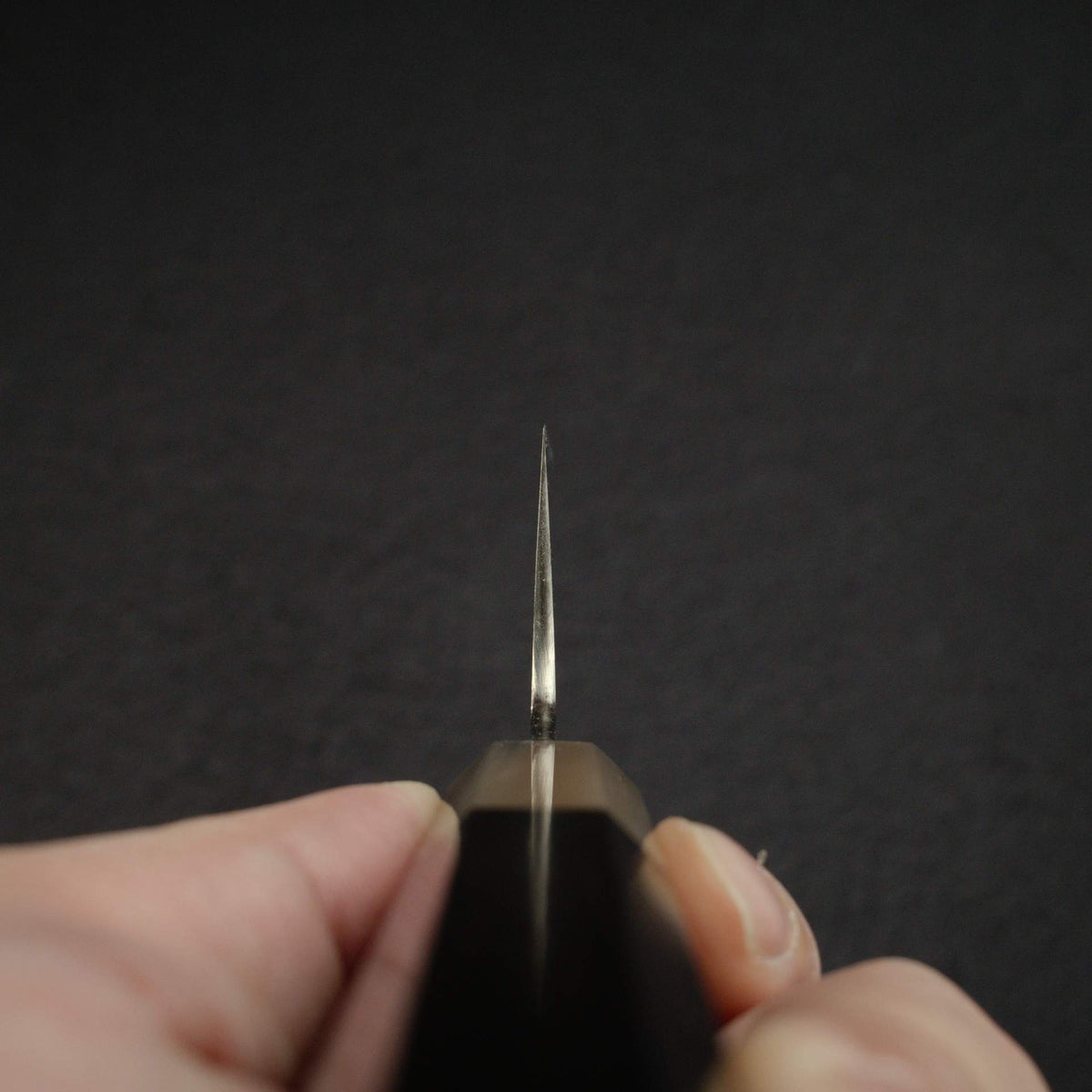 佑成 ZDP-189 Hairline 切付牛刀 210mm, 黑檀木 Handle with Blonde/Marble Ferrule
