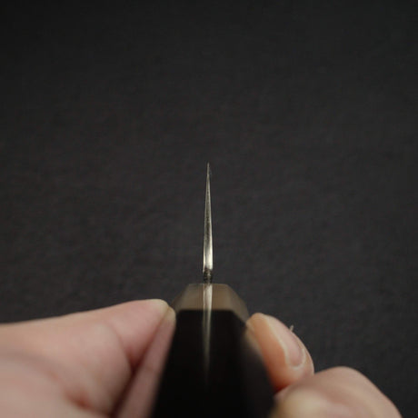 佑成 ZDP-189 Hairline 切付牛刀 210mm, 黑檀木 Handle with Blonde/Marble Ferrule