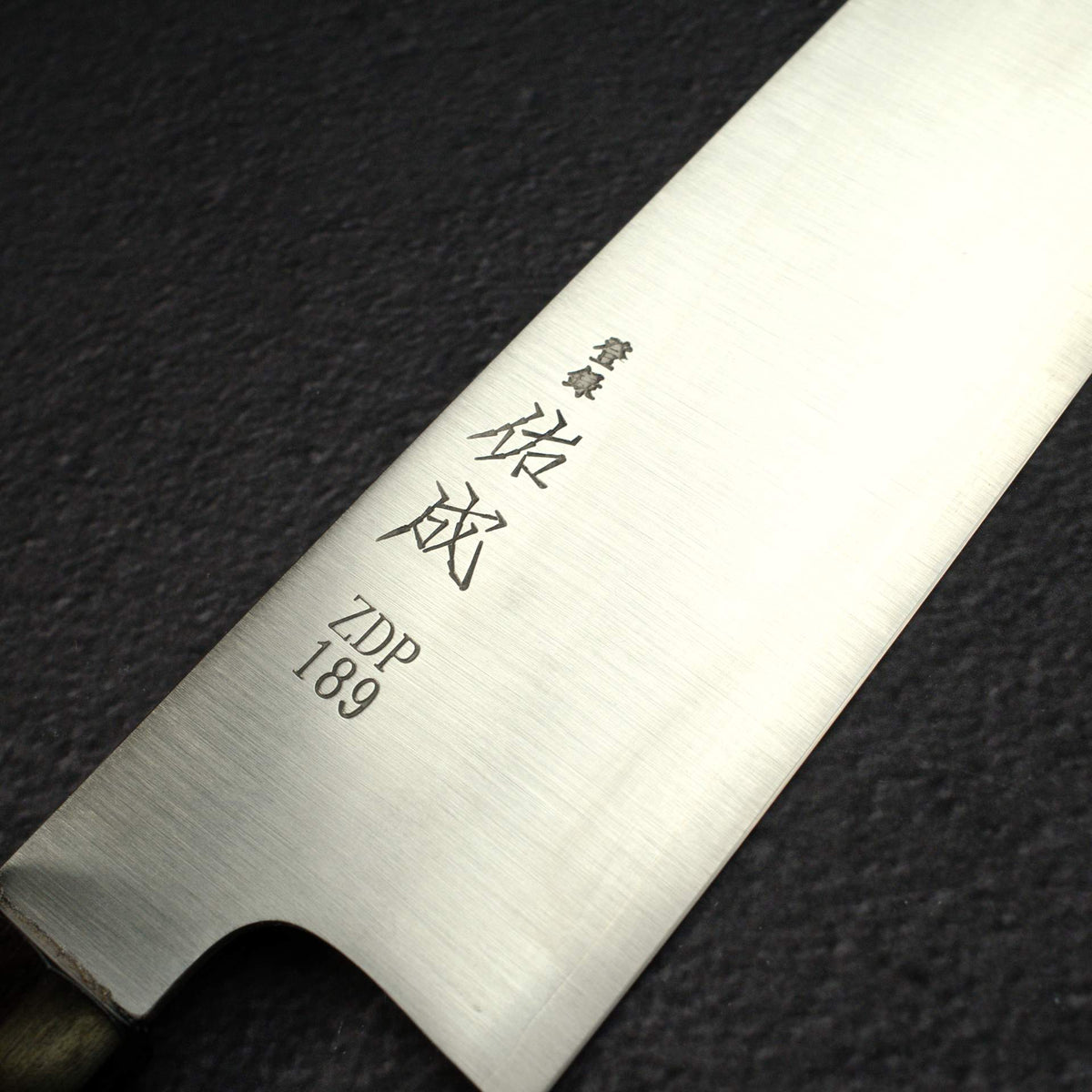 佑成 ZDP-189 髮絲紋牛刀 270mm，纖細黑檀木馬賽克