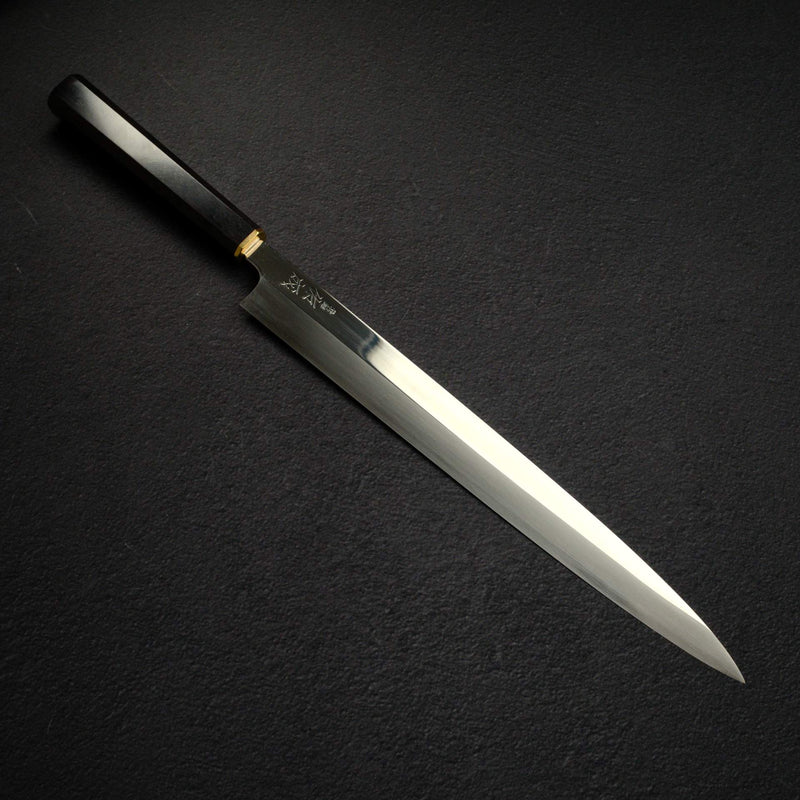 佑成 HAP-40 鏡面 Polished 柳刃 330 mm, 黑檀木 Brass Handle
