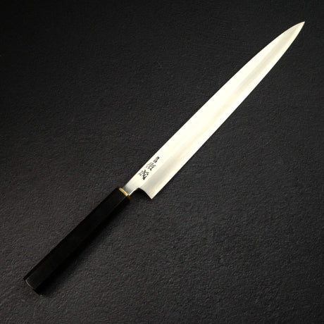 佑成 HAP-40 鏡面 Polished 柳刃 330 mm, 黑檀木 Brass Handle