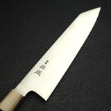 佑成 SG2 髮絲紋 切付牛刀 240mm，黑檀木手柄搭配 金髮/大理石紋 口金