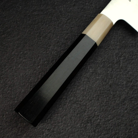佑成 SG2 髮絲紋 切付牛刀 240mm，黑檀木手柄搭配 金髮/大理石紋 口金