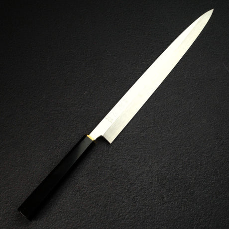 佑成 HAP-40 鏡面 Polished 柳刃 330 mm, 黑檀木 Brass Handle (初心 Engraved))