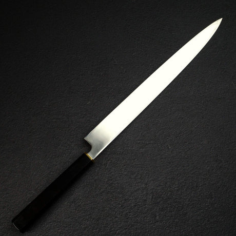佑成 HAP-40 鏡面 Polished 柳刃 330 mm, 黑檀木 Brass Handle (初心 Engraved))