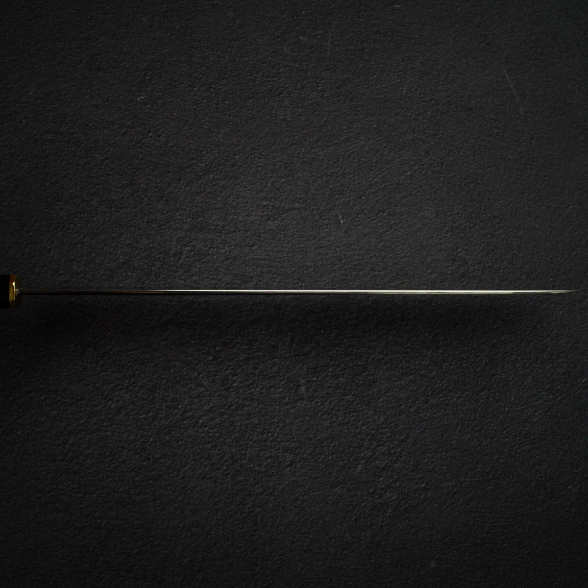 Sukenari HAP40 Mirror Polished Yanagiba 330 mm, Ebony Brass Handle (Hatsukokoro Engraved))