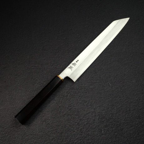 佑成 白鋼二號 切付 240mm，黑檀木黃銅刀柄