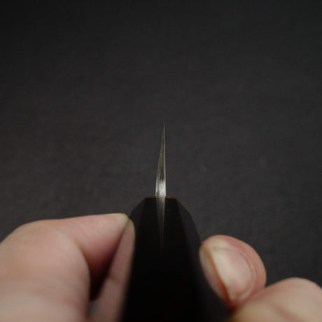 佑成 白鋼二號 切付 240mm，黑檀木黃銅刀柄
