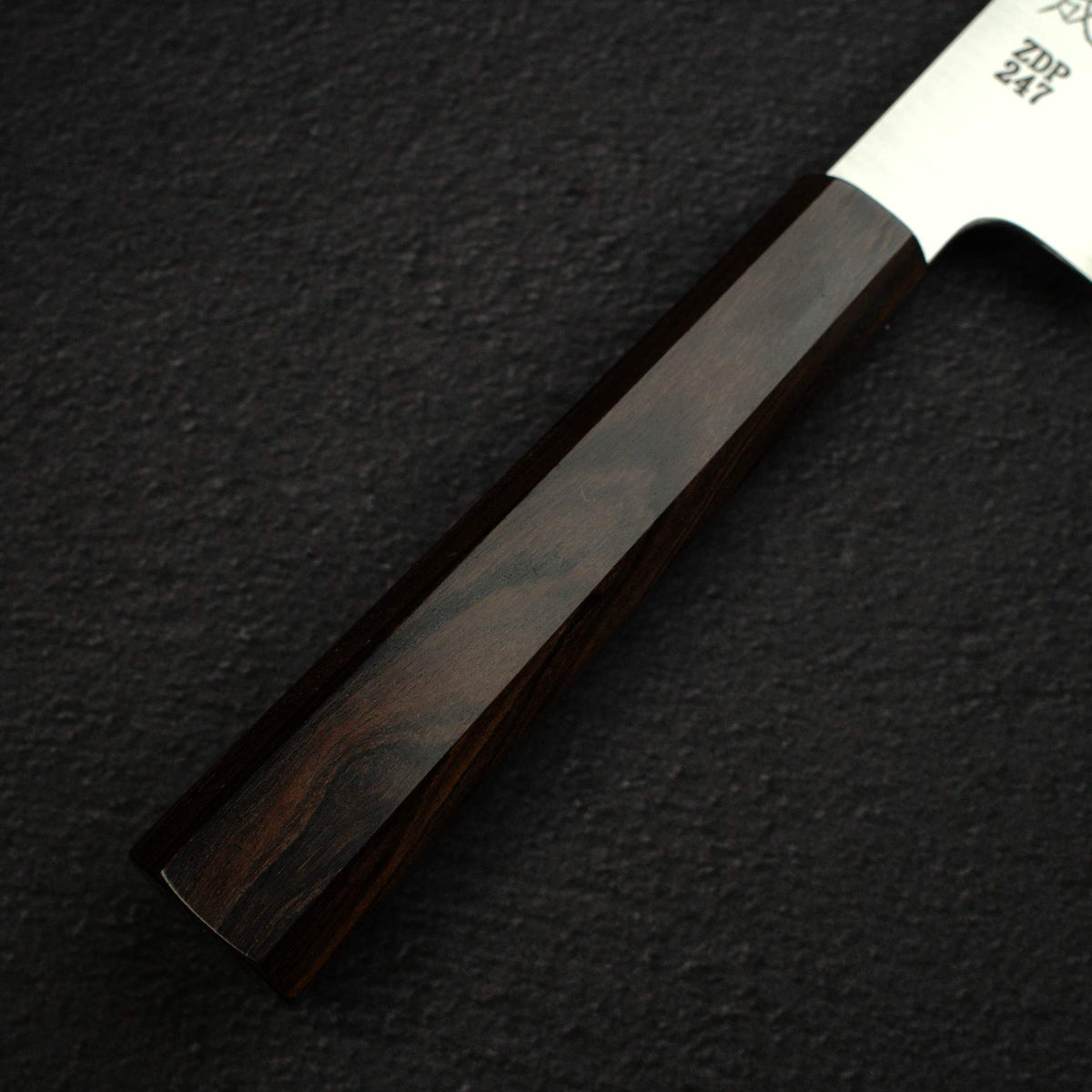 Sukenari ZDP-247 Hairline Santoku 180mm, Ebony Handle