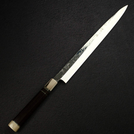 佑成 VG-10 大馬士革 柳刃 330mm, 黑檀木 Three Spacer Handle