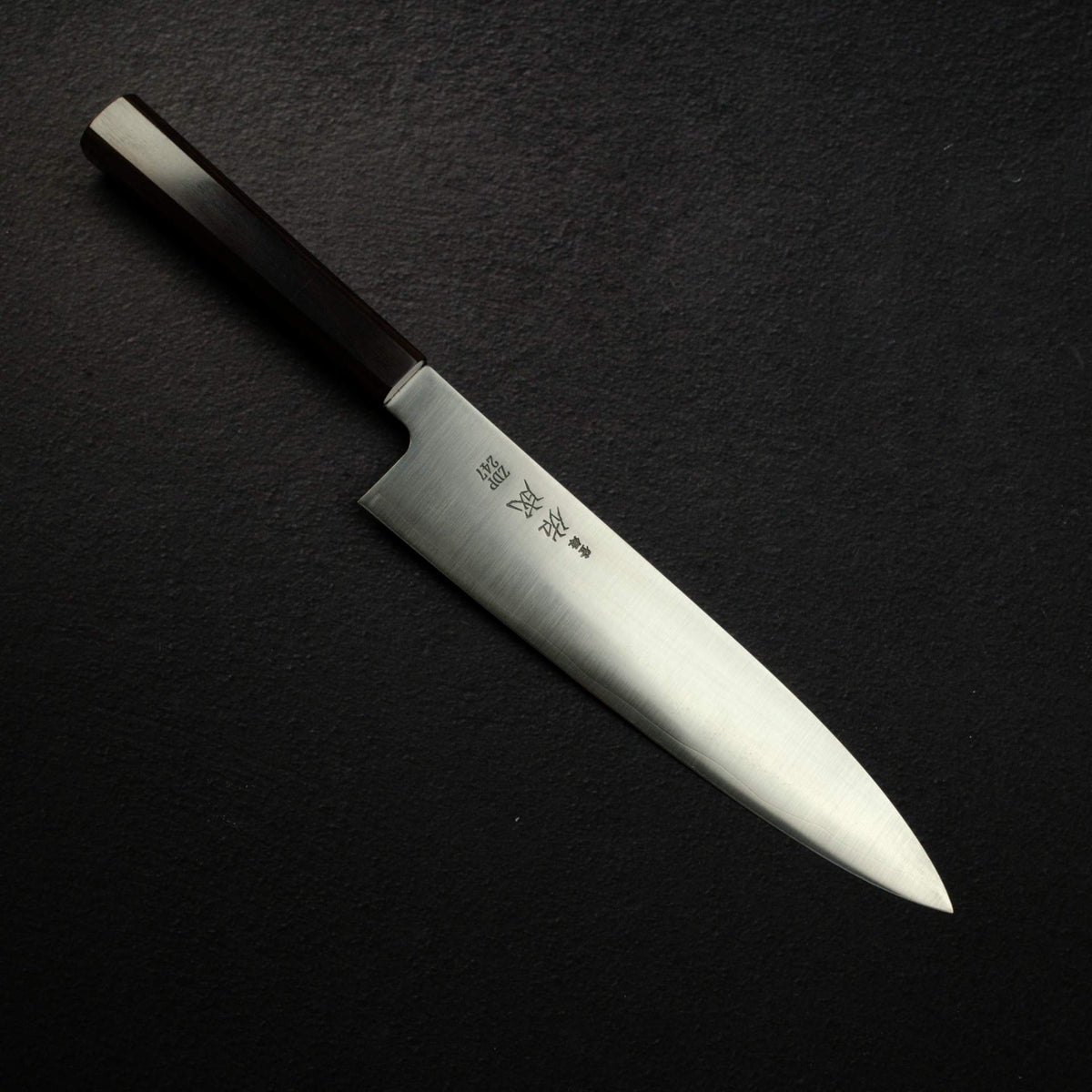 佑成 ZDP-247 Hairline 牛刀 240mm, 黑檀木 Handle