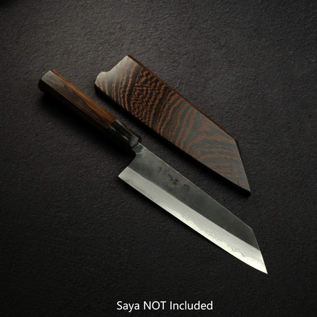 Naoto 青鋼一號 大馬士革 黑打 文化刀 180mm