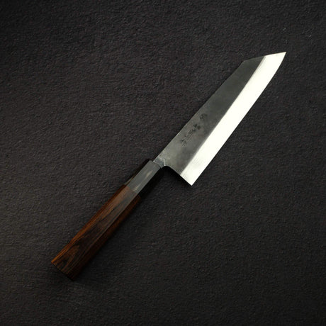Naoto 青鋼一號 大馬士革 黑打 文化刀 180mm