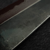Naoto 青鋼一號 大馬士革 黑打 文化刀 180mm