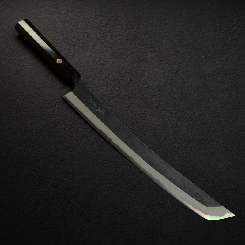 恆久 青紙二號 "Samurai" 先丸 筋引 300mm 黑檀木 鑲嵌釘柄