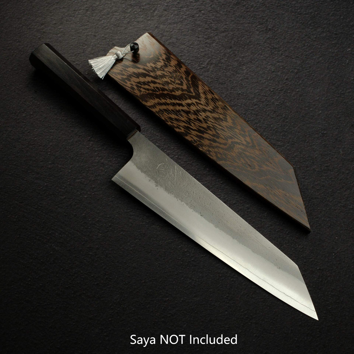 初心 x 吉兼 SKD 梨地 切付牛刀 210mm 黑檀木 Handle