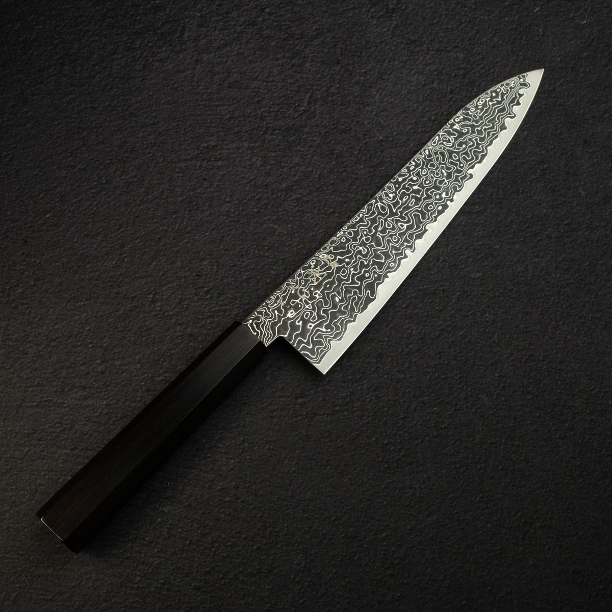 初心 流冰 SG2 Black 大馬士革 牛刀 210mm 黑檀木
