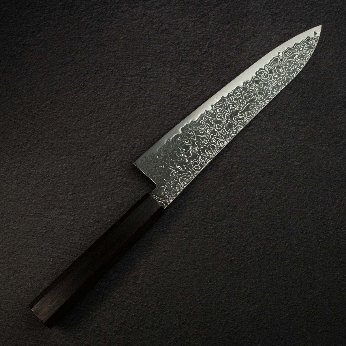 初心 流冰 SG2 Black 大馬士革 牛刀 210mm 黑檀木