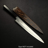 Hatsukokoro Hayabusa VG10 Damascus Tsuchime Sujihiki 270mm Ebony Handle