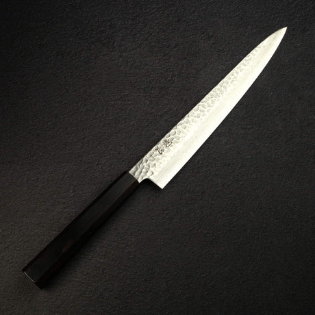 初心 隼 VG-10 大馬士革 鎚目 筋引 270mm 黑檀木 Handle