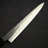 Hatsukokoro Hayabusa VG10 Damascus Tsuchime Sujihiki 270mm Ebony Handle