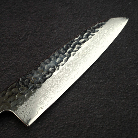 初心 隼 VG-10 大馬士革 鎚目 三德刀 180mm 黑檀木 Handle