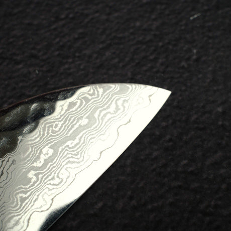 初心 隼 VG-10 大馬士革 鎚目 三德刀 180mm 黑檀木 Handle