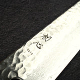 初心 隼 VG-10 大馬士革 鎚目 三德刀 180mm 黑檀木 Handle