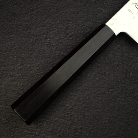 初心 隼 VG-10 大馬士革 鎚目 三德刀 180mm 黑檀木 Handle
