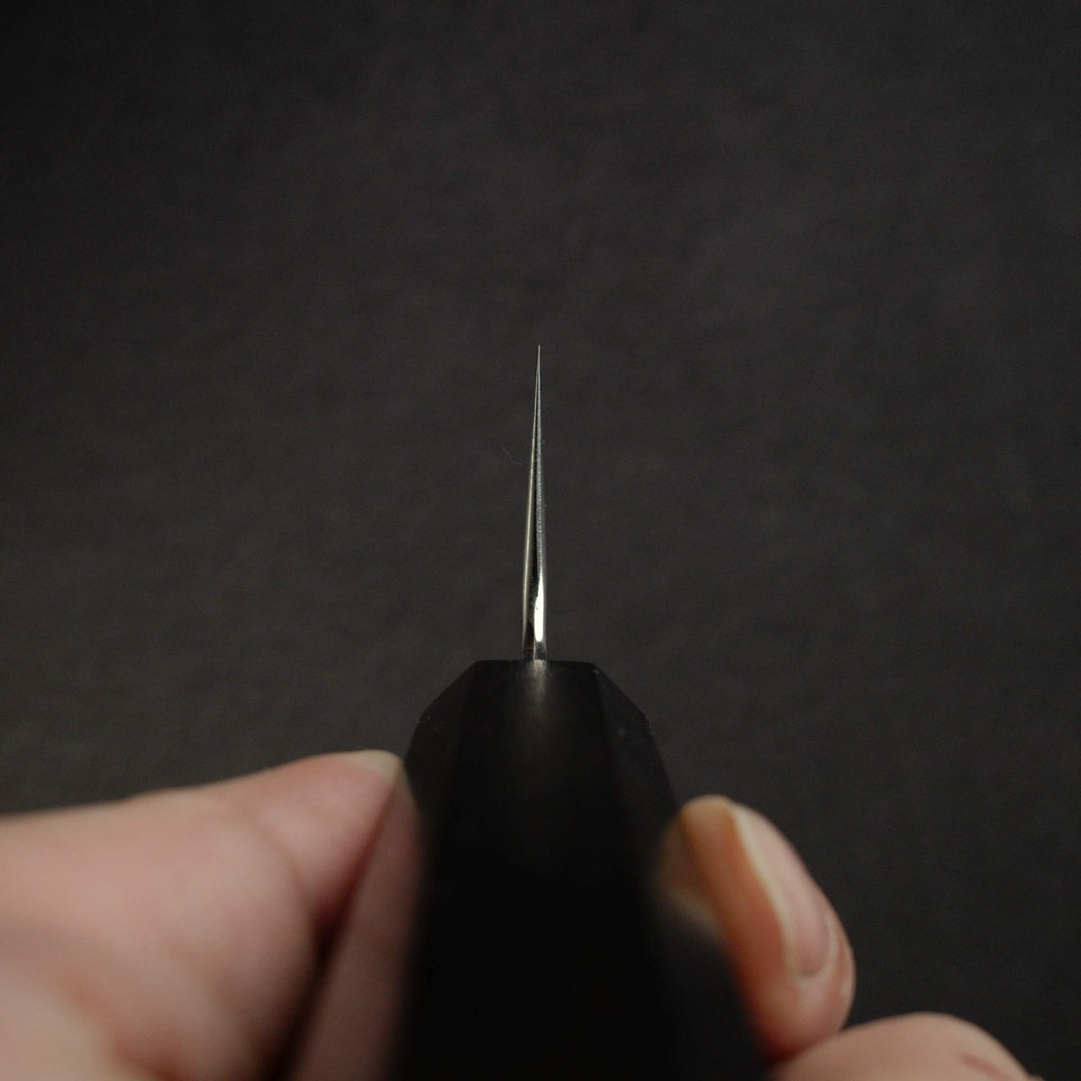 初心 隼 VG-10 大馬士革 鎚目 三德刀 180mm 黑檀木 Handle
