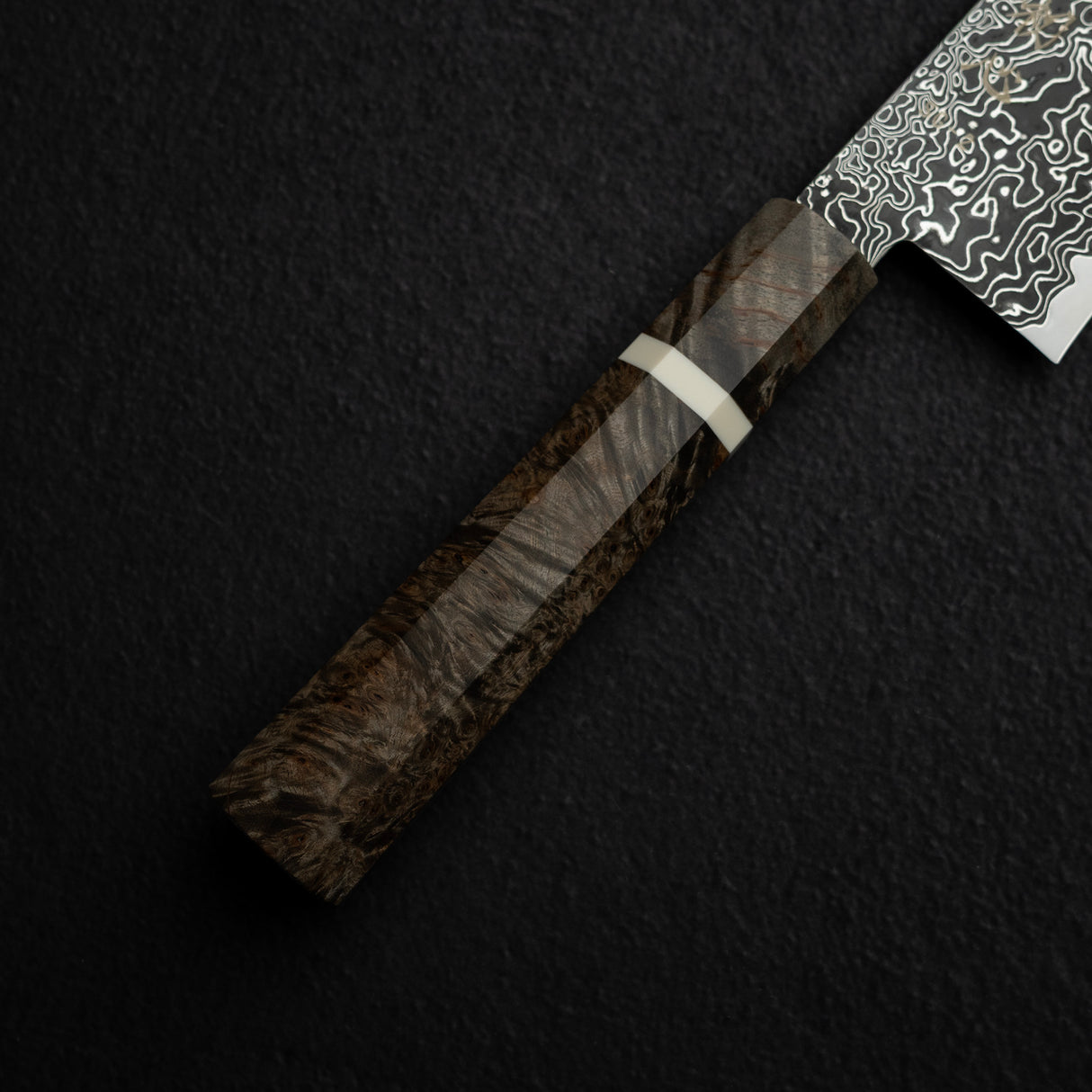 Hatsukokoro Ryuhyo SG2 Black Damascus K-tip Gyuto 240mm Birch