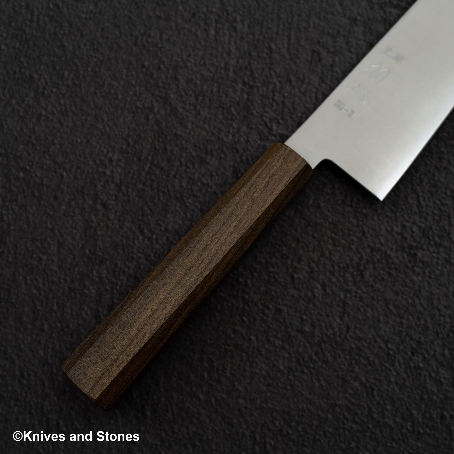 Hatstukokoro Hayabusa SG2 Migaki Santoku 180mm 黑色 Chacate